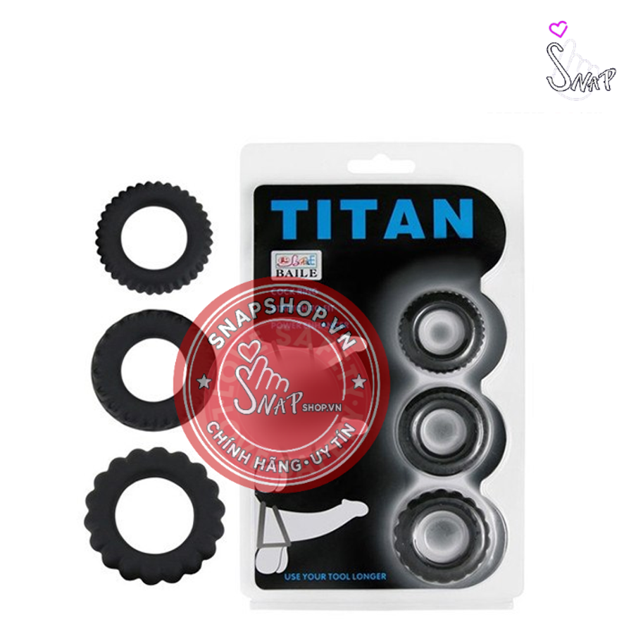 (Snapshop) Vòng Đeo Silicone Baile Titan - Hỗ Trợ Kích Thích, Kéo Dài Thời Gian Chính Hãng