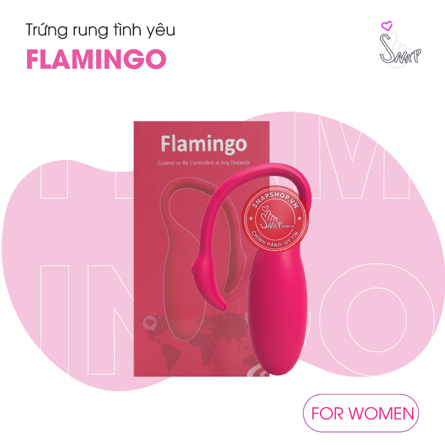 (Snapshop) Trứng Rung Cao Cấp Flamingo Điều Khiển App Chính Hãng