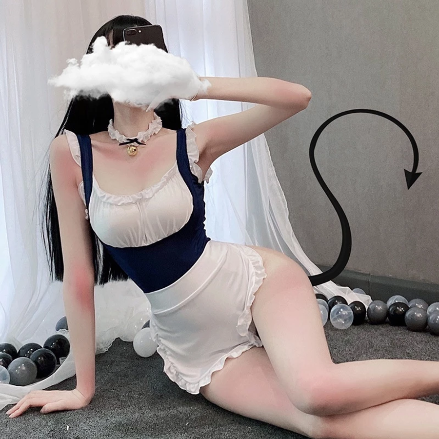 Cosplay Hầu Gái Sexy Liền Thân Đáng Yêu bodysuit Nàng Hầu Giúp Việc Cao Cấp Gợi Cảm - N771