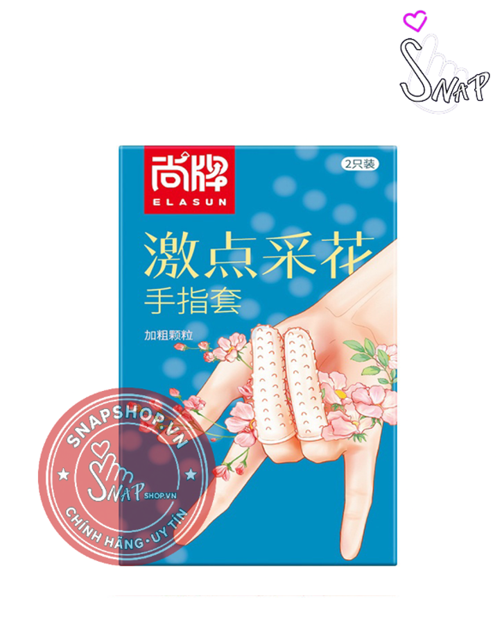 (Snapshop) Bao Cao Su Ngón Tay Gai Elasun 2 Ngón - Hộp 2 Cái Chính Hãng