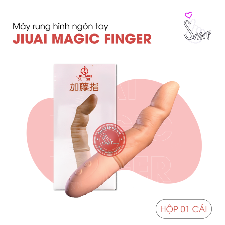(Snapshop) Máy Rung Nguỵ Trang Hình Ngón Tay Jiuai Magic Finger Toả Nhiệt Chính Hãng