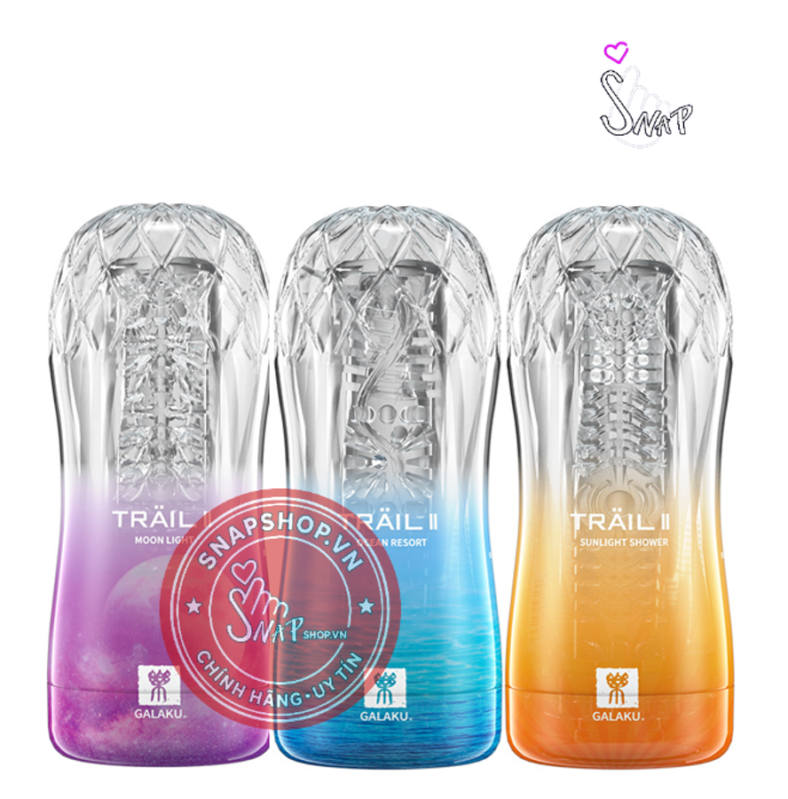 (Snapshop) Âm Đạo Giả Cốc Galaku Trail II - Silicone Trong Suốt Chính Hãng