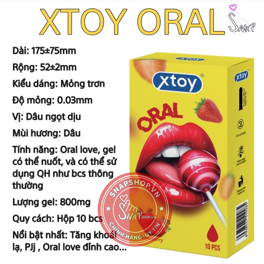 (Snapshop) Bao Cao Su Quan Hệ Miệng Xtoy Oral Chính Hãng