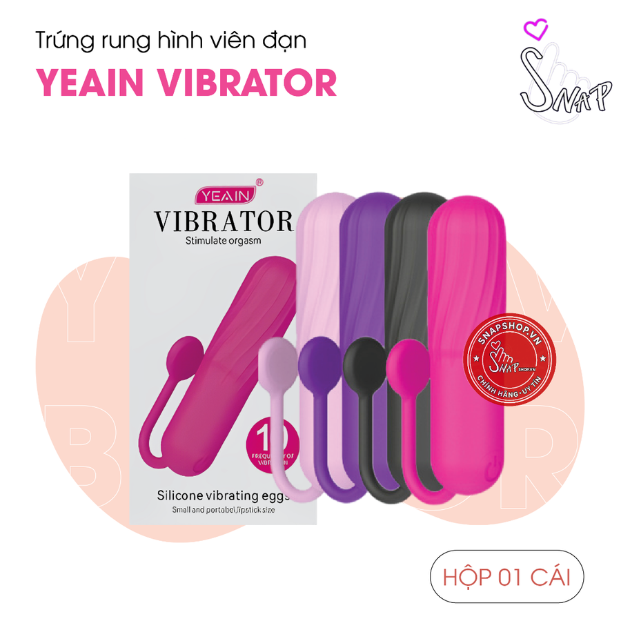 (Snapshop) Trứng Rung Hình Viên Đạn Yeain Vibrator 10 Chế Độ Rung Chính Hãng