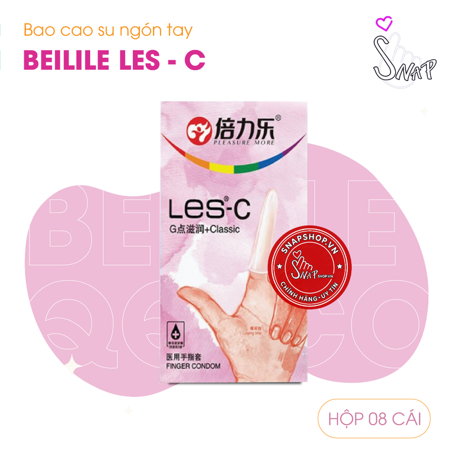 (Snapshop) Bao Cao Su Ngón Tay Trơn Beilile Les C Chính Hãng