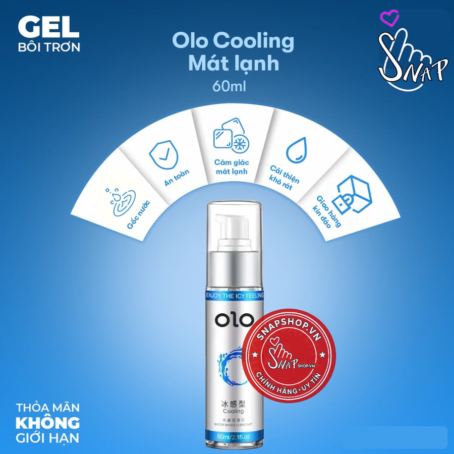 (Snapshop) Gel Bôi Trơn Mát Lạnh OLO Cooling Chính Hãng
