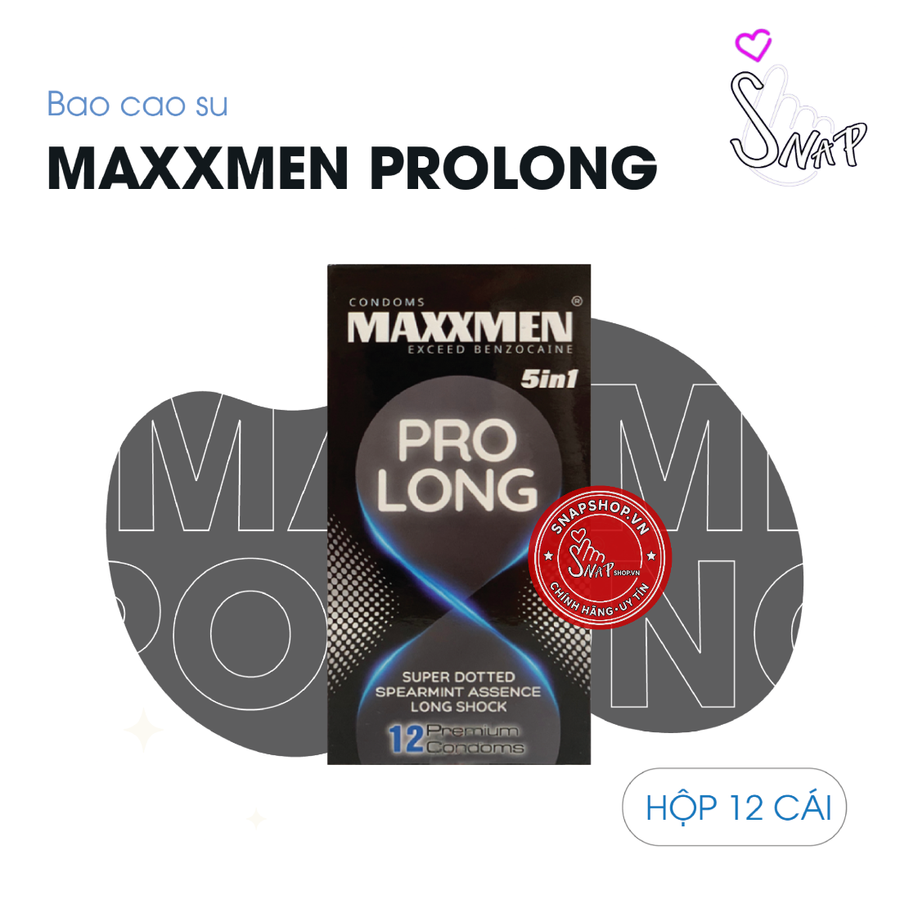 (Snapshop) Bao Cao Su Kéo Dài Thời Gian Maxxmen 5in1 ProLong Chính Hãng