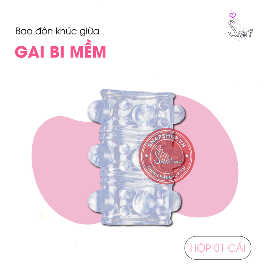 (Snapshop) Đôn Dên Khúc Giữa Tăng Kích Thước Gai Bi Silicone Chính Hãng