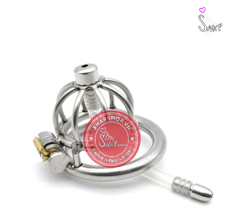 (Snapshop) Khóa Dương Vật Inox Kèm Sounding K3 Chính Hãng