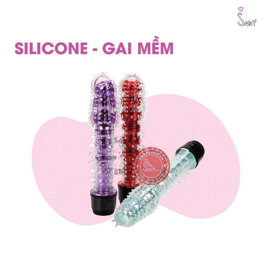 (Snapshop) Dương Vật Giả Silicone Gai Mềm Chính Hãng