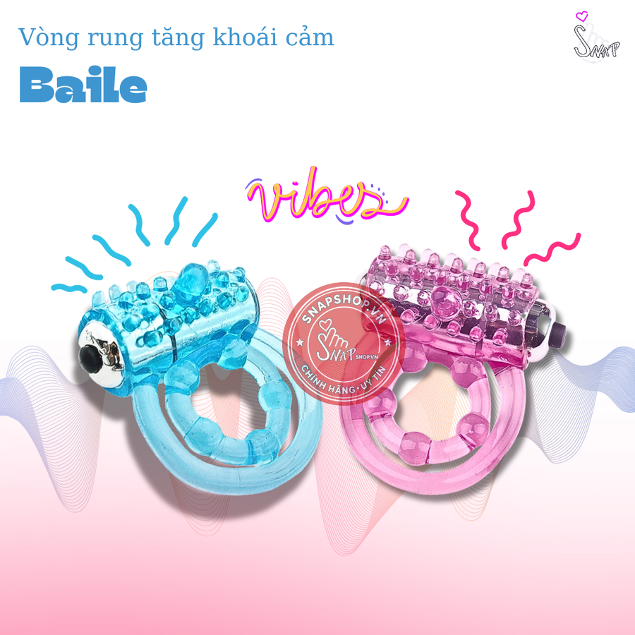 (Snapshop) Vòng Rung Tăng Khoái Cảm Baile Chống Tuột Chính Hãng