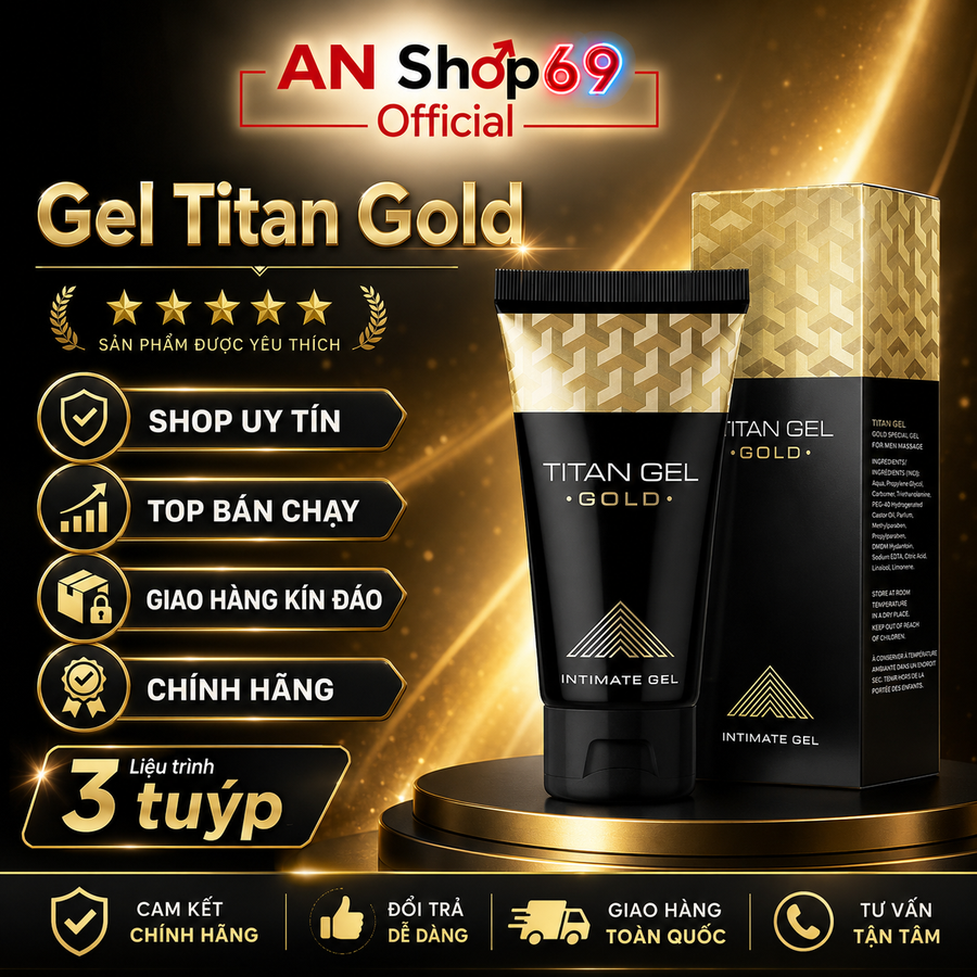 Gel Titan God Vàng Nhập Khẩu Nga dùng hiệu quả  (hàng date mới)