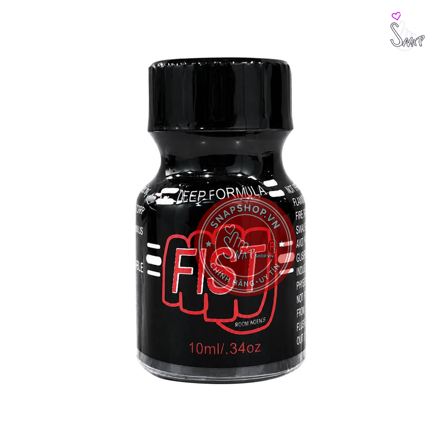 (Snapshop) Chai hít tăng khoái cảm Popper PWD USA Fist Red - Chai 10ml Chính Hãng