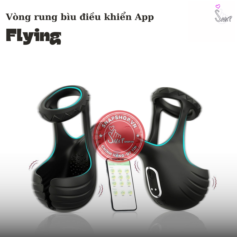(Snapshop) Vòng Rung Bìu Flying Điều Khiển App Chính Hãng