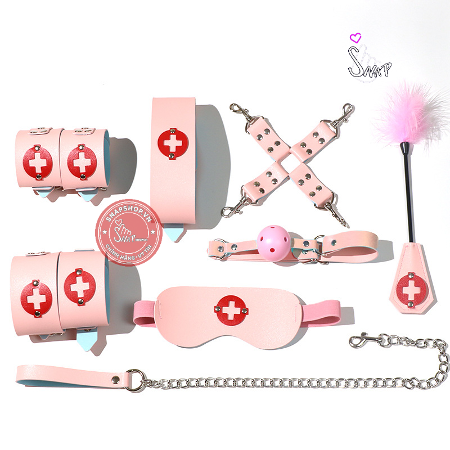 (Snapshop) Bộ Dụng Cụ SM Nurse Set 8 Món BDSM Chính Hãng