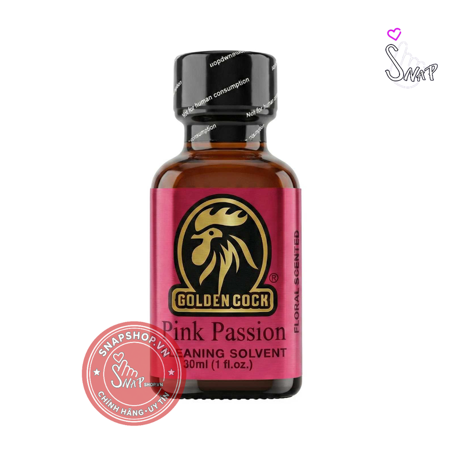 (Snapshop) Chai hít tăng khoái cảm Popper DS USA Golden Cock Pink Passion - Chai 30ml Chính Hãng