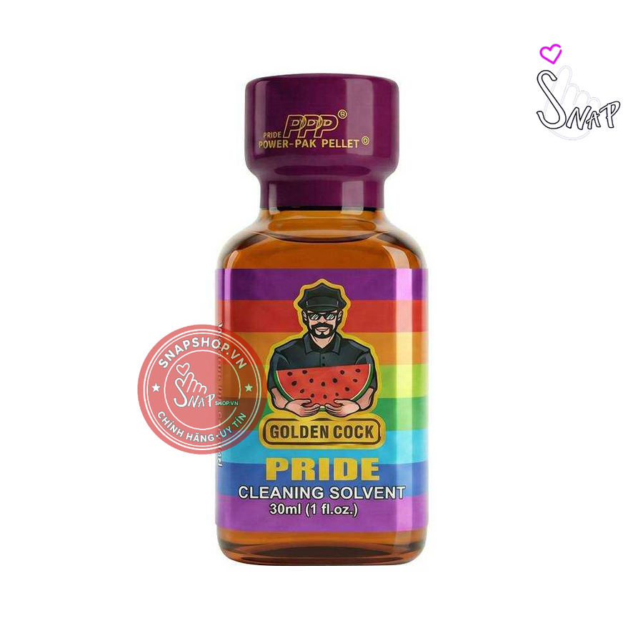 (Snapshop) Chai hít tăng khoái cảm Popper DS USA Golden Cock Pride - Chai 30ml Chính Hãng