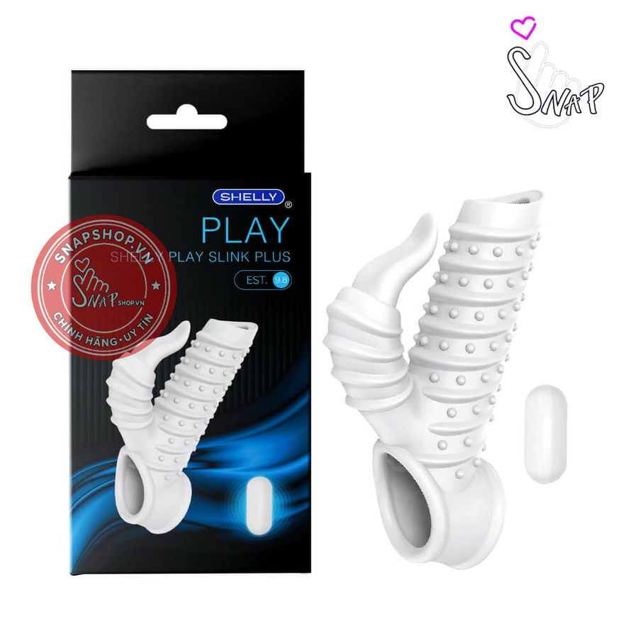 (Snapshop) Bao cao su đôn dên Shelly Play Slink Plus hở quy đầu Chính Hãng