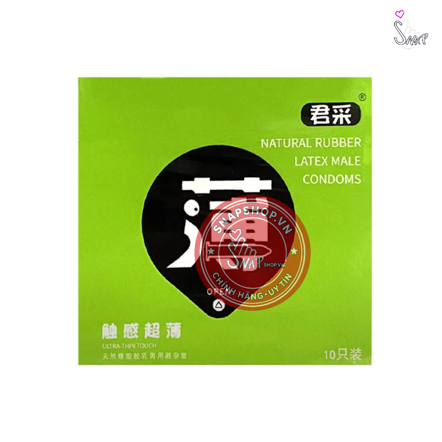 (Snapshop) Bao cao su Juncai Ultra Thin Touch - Siêu mỏng, hương thơm dịu - Hộp 10 cái Chính Hãng