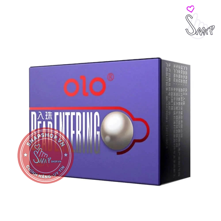 (Snapshop) Bao cao su OLO 0.01 Bead Entering - Siêu mỏng, bi tăng thêm 3cm - Hộp 10 cái Chính Hãng
