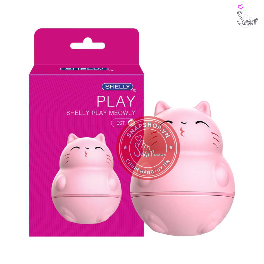 (Snapshop) Lưỡi rung hình mèo Shelly Play Meowly Chính Hãng