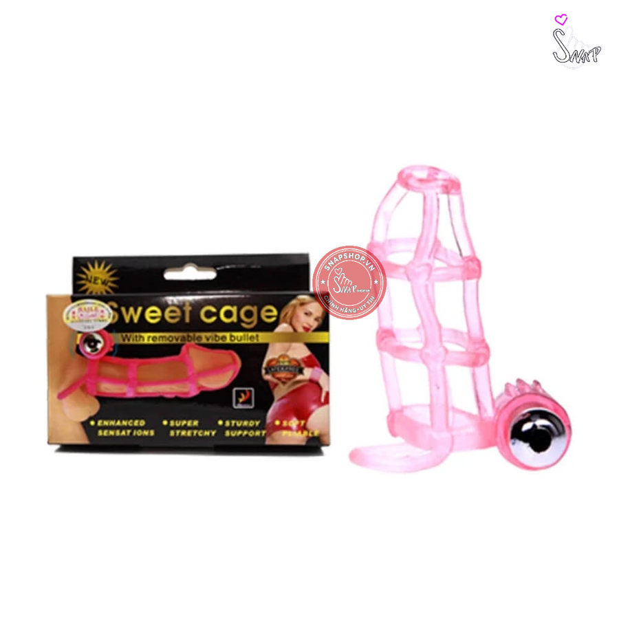 (Snapshop) Bao cao su đôn dên rung Baile Sweet Case Chính Hãng