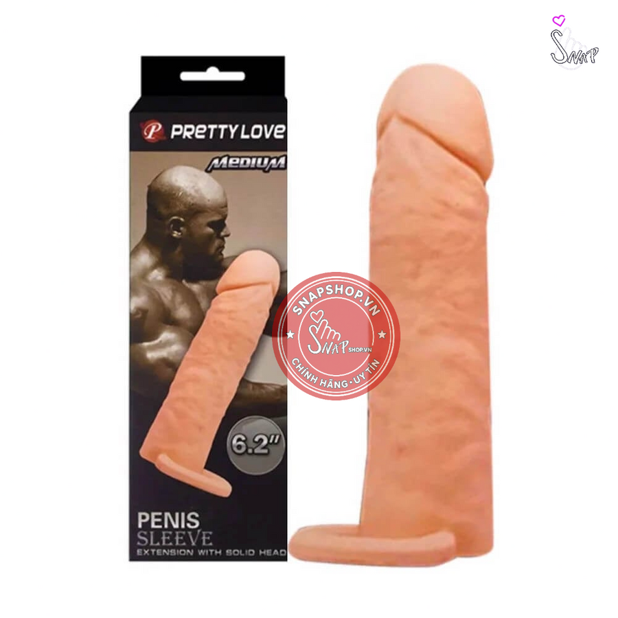 (Snapshop) Bao cao su đôn dên Pretty Love Medium 6.2 inch Chính Hãng