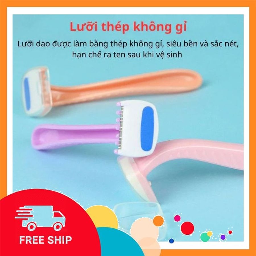(Che Tên Khi Giao) Dao Cạo Lông Vùng Kín Bikini Chống Xướt Thiết Kế Mới Dụng Cụ Cắt Tỉa Râu Lông Nách Chân Tay Chuyên Dụng - T515 Bảo Mật Tuyệt Đối