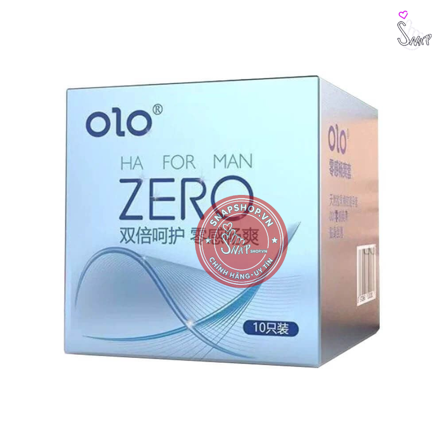 (Snapshop) Bao cao su OLO 0.01 Zero Ha For Man - Siêu mỏng, nhiều gel bôi trơn - Hộp 10 cái Chính Hãng