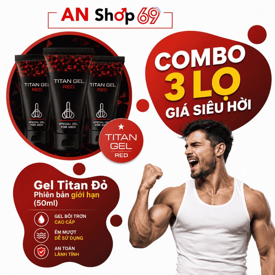 COMBO 3 HỘP TITAN GEL Bôi Trơn, Giá Siêu Hời ƯU ĐÃI liền tay săn ngay kẻo hết 773183