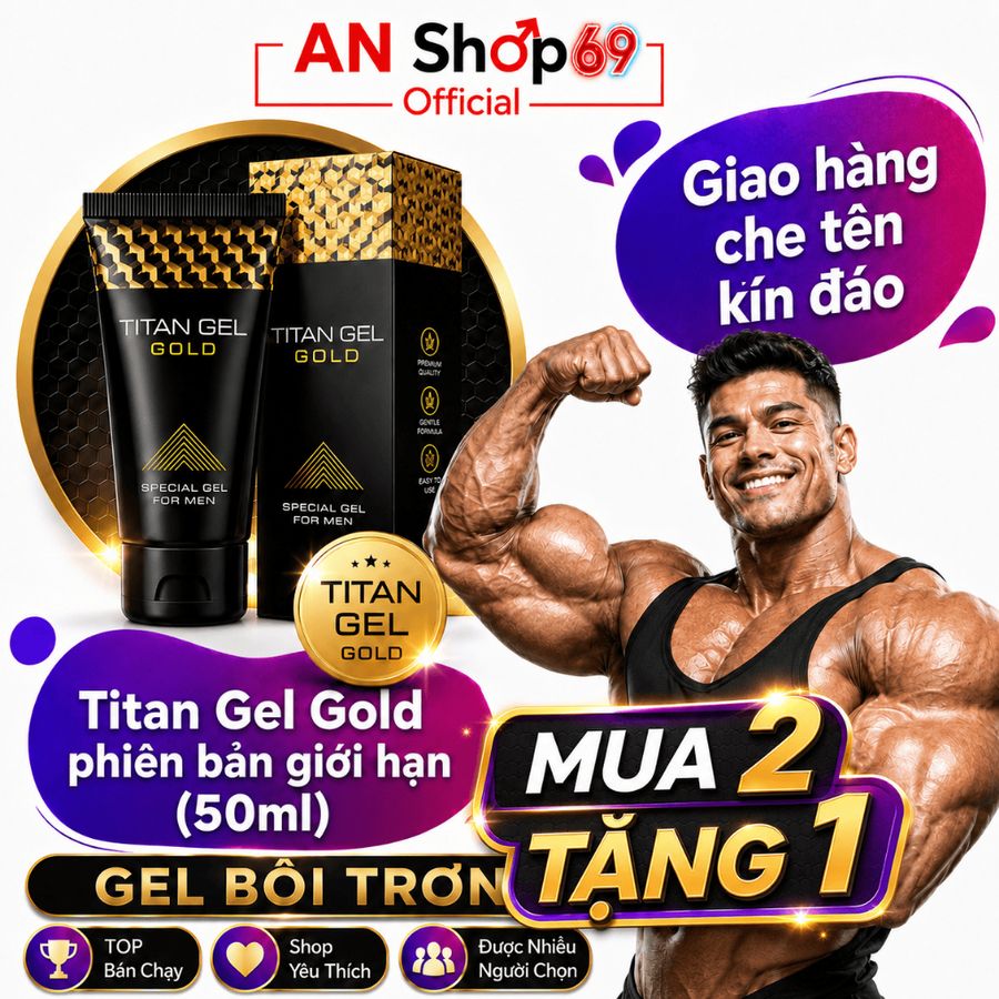 Gel bôi trơn Titan Gel Gold Nhập Nga Trợ giá tốt mua 2 tặng 1 - Chỉ  Ngày Duy Nhất 773185