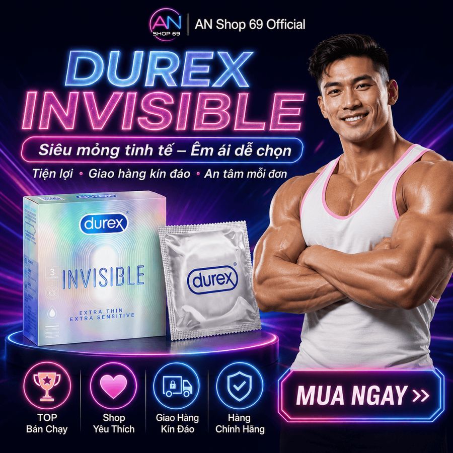 Bán Chạy  1 Hộp Bao Cao Su Durex Hàng Chính Hãng Hộp 3 Chiếc Siêu Mỏng 773190