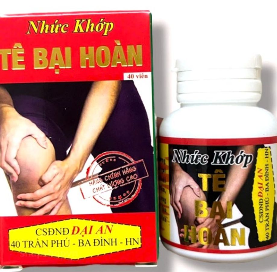 Viên uống đau nhức xương khớp Tê Bại Hoàn hỗ trợ đau lưng viêm nhức xương khớp, gai cột sống, thoái hoá khớp - Thực ph