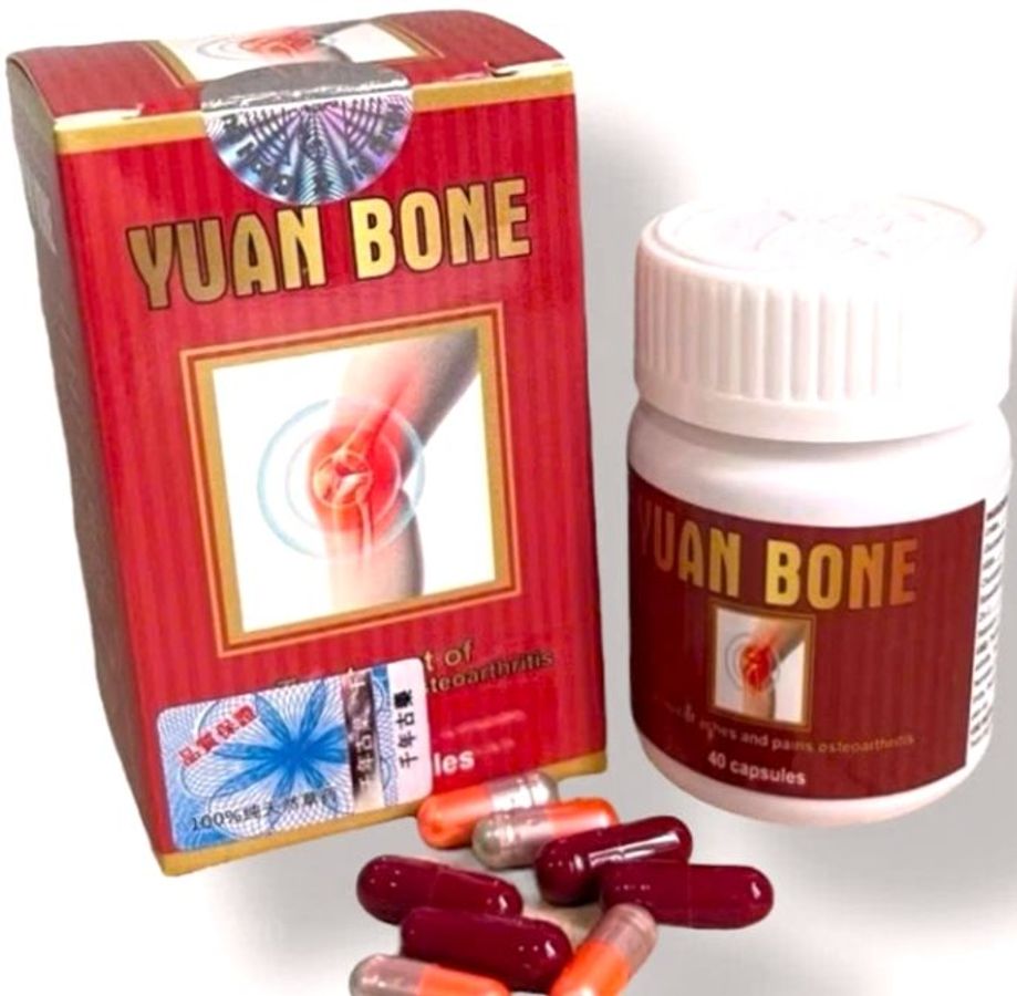 Viên uống Yuan Bone hỗ trợ đau nhức xương khớp, tê bì chân tay, thiếu chất nhầy khớp gối, khô khớp, thoát vị đĩa đệm