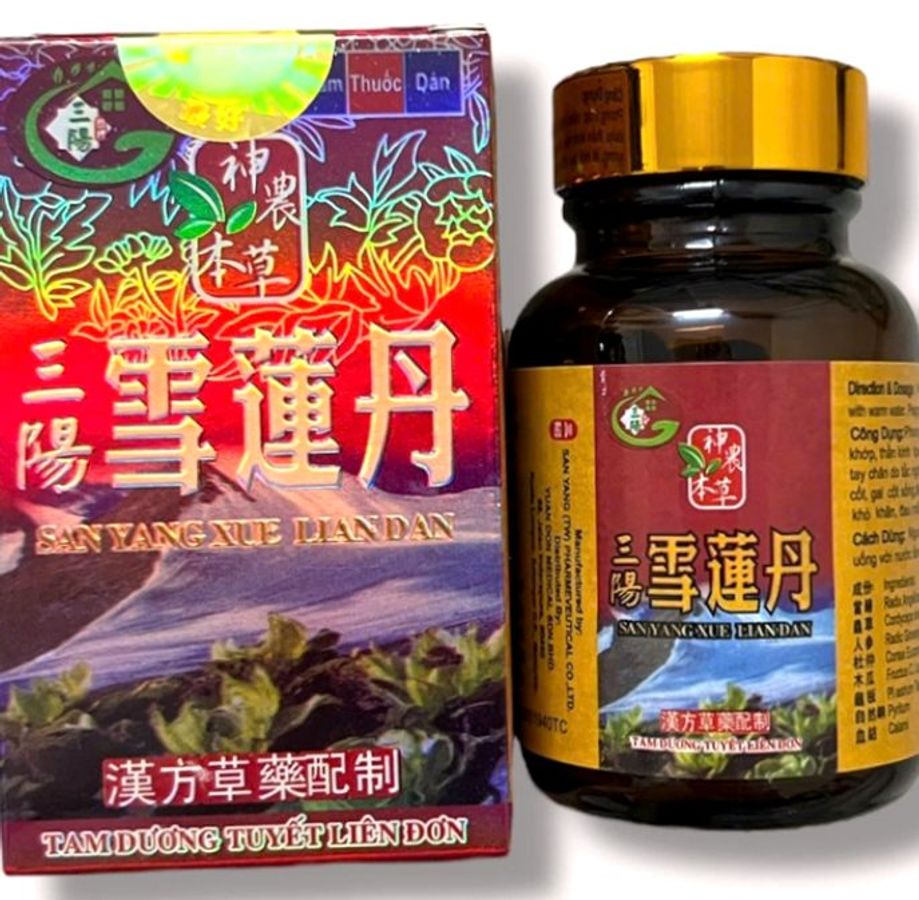 Viên uống đau nhức xương khớp Tam dương tuyết liên đơn - San Yang Xue Lian Dan - Hỗ Trợ Cải Thiện Viêm Khớp, Sản Phẩm