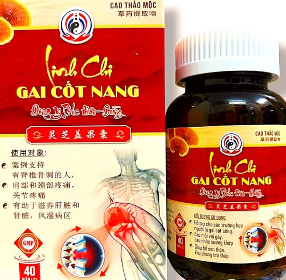 Viên uống đau nhức xương khớp, tê bì chân tay Cao thảo mộc Linh chi gai cốt nang - Hỗ Trợ Tê Bì Chân Tay, Tự Nhiên, 40
