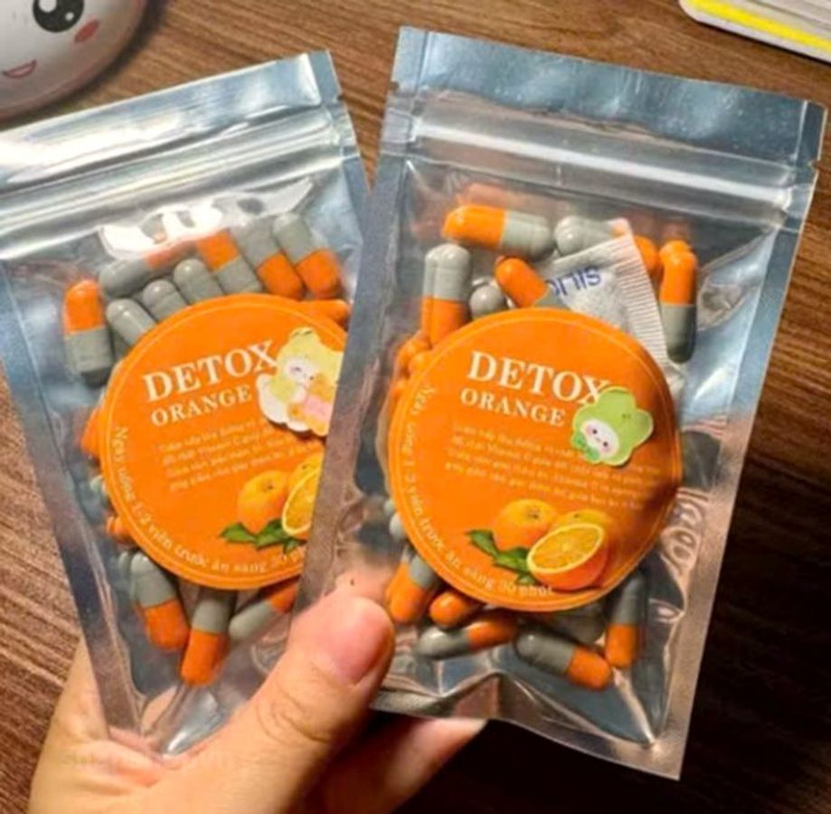 Viên Uống Giảm Cân Detox Orange - 30 Viên Thái Lan - Hỗ Trợ Giảm Cân - Sản Phẩm Thực Phẩm Chức Năng - Mã 1553