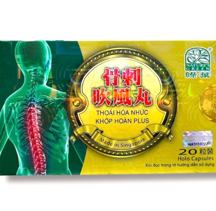 Viên uống Thóa tê nhức khớp - Loại Super siêu xịn - 1 hộp gồm 24 viên - Xuất xứ Singapore - Mã 1121 - Loại xịn