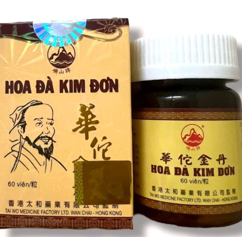 Viên uống Hoa đà kim đơn - Hộp 60 viên - Xuất xứ Hồng Kong - Mã 1385 - Loại xịn