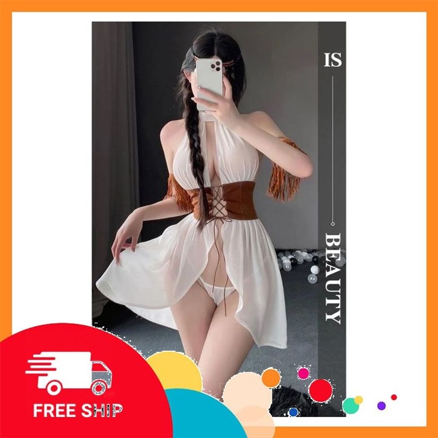 (Che Tên Khi Giao) Đồ Cosplay Mỹ Nhân Tân Cương Kèm Vòng Tay Sexy Gợi Cảm Trang Phục Cổ Xưa Phương Tây Siêu Xinh Quyến Rũ - N899 - Hàng Mới Về