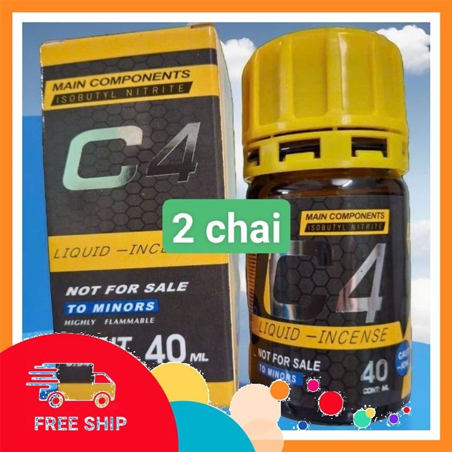 Popper Combo 2 c4 40ml - Chai Hít Hàng Mỹ Nhập Khẩu