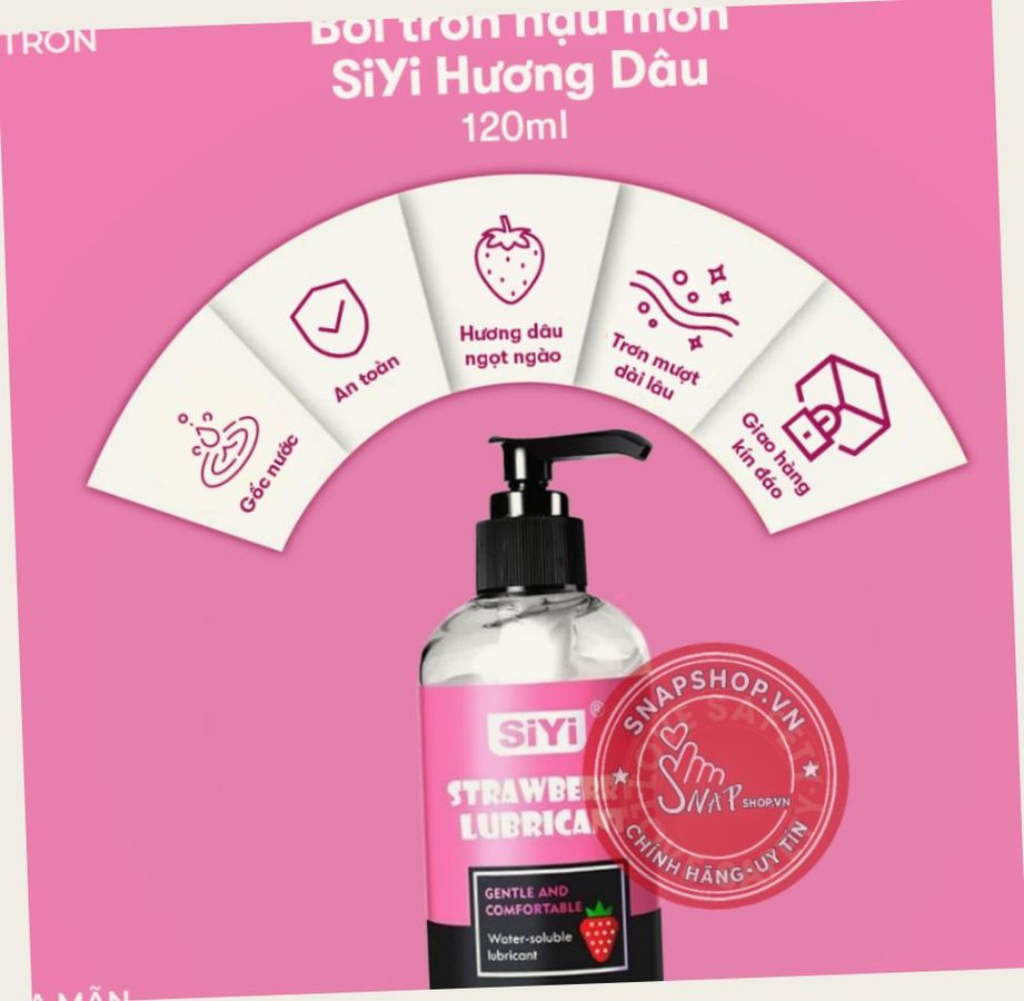 Bản Mới (Snapshop) Gel Bôi Trơn Hậu Môn SiYi Hương Dâu Chính Hãng Hàng Chuẩn