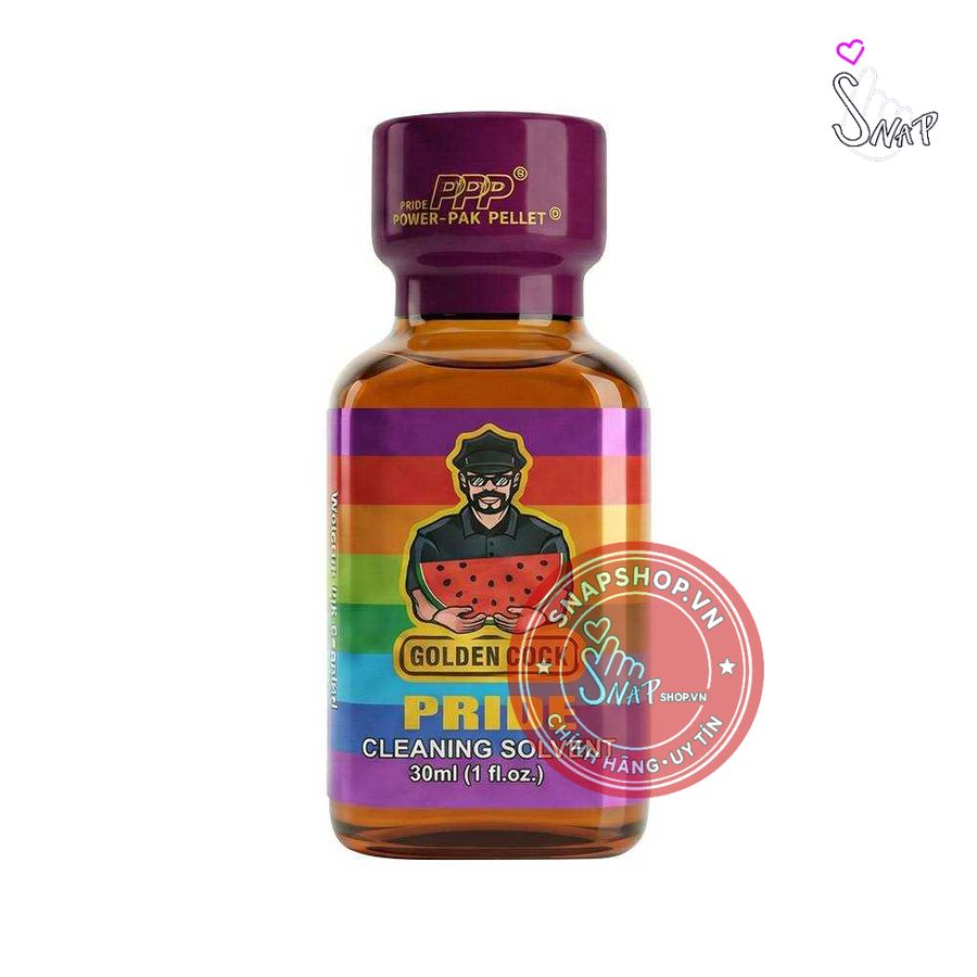 Chai hít tăng khoái cảm Popper DS USA Golden Cock Pride - Chai 30ml Chính Hãng