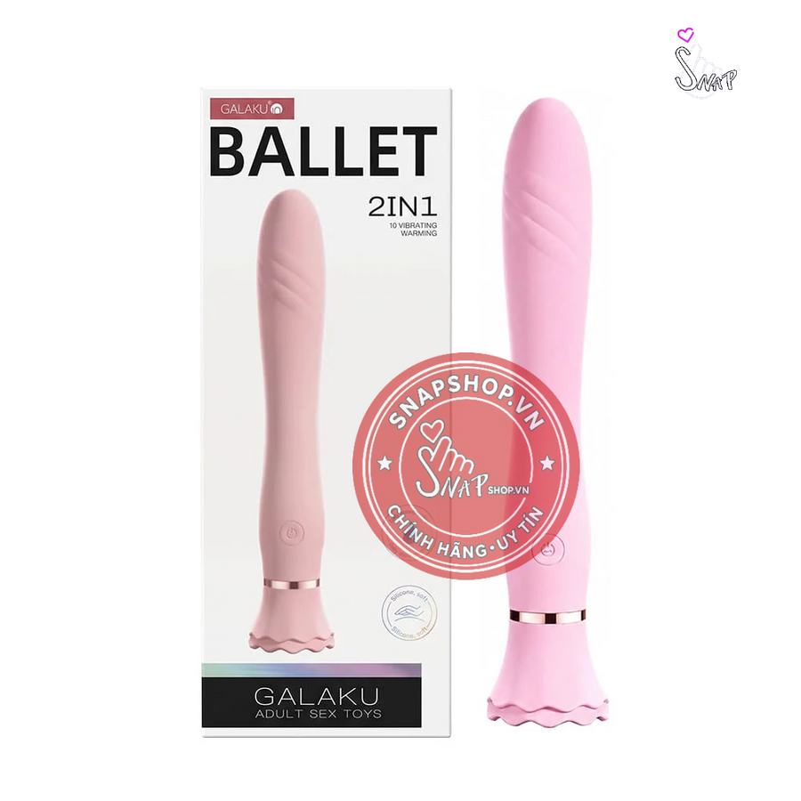 (Snapshop) Dương vật giả hít tường Galaku Ballet 2in1 Chính Hãng
