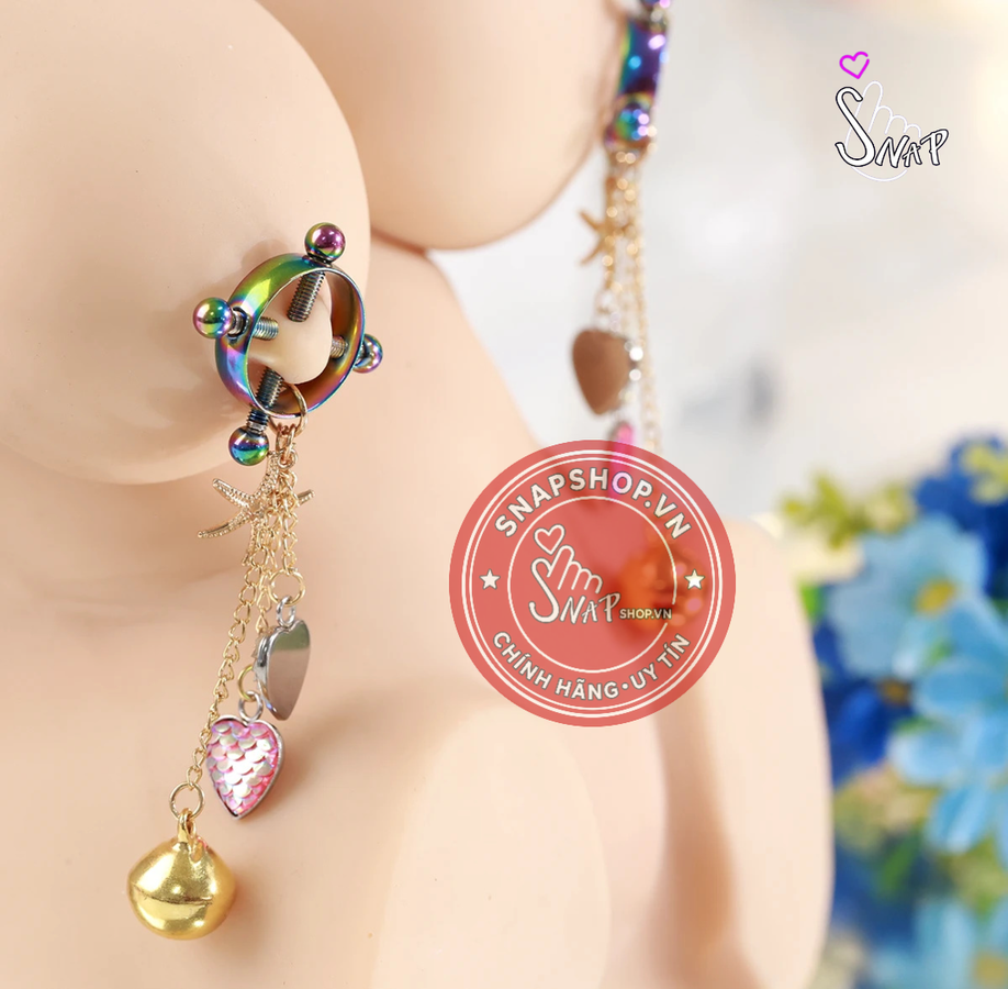 (Snapshop) Kẹp vú Chisa Senuelo Naughty Nipple Grips kích thích mạnh Chính Hãng