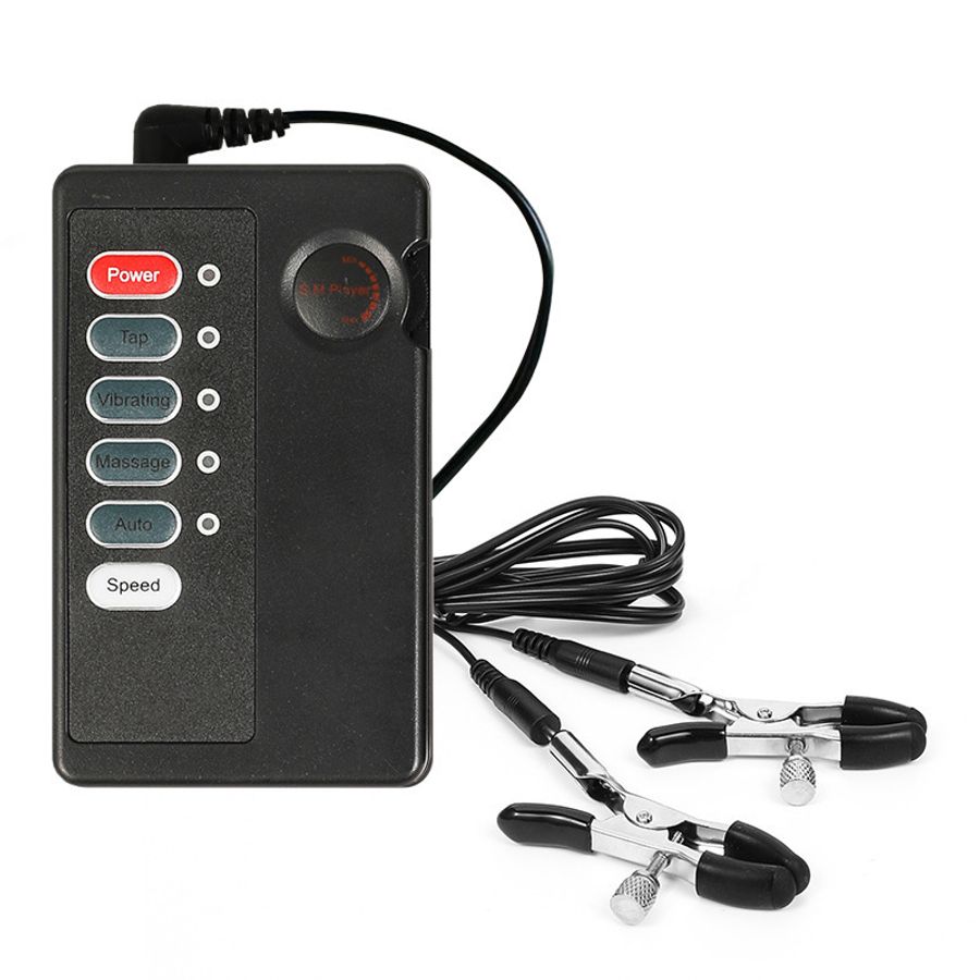 Kẹp Núm Vú SM Kích Thích Xung Điện Bùng Nổ Cảm Giác Tê Tái