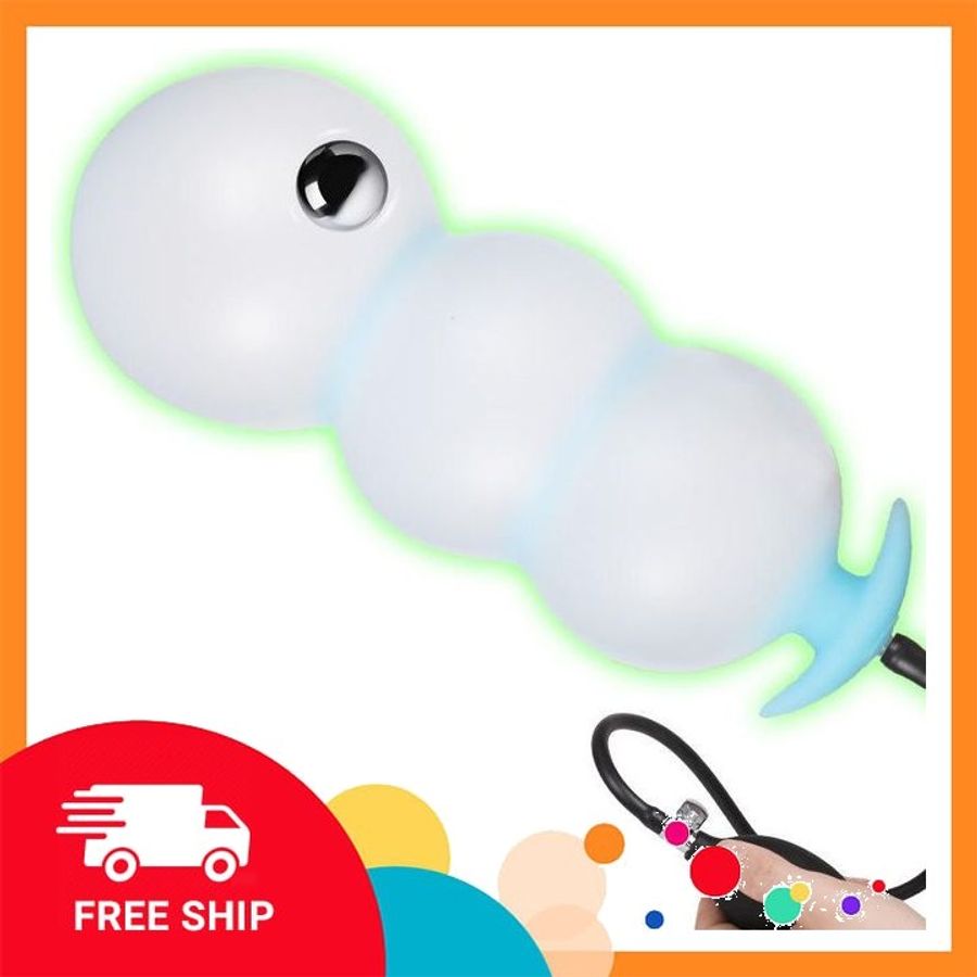 (Che Tên Khi Giao) Plug Bơm Ass Lên Đến 13cm Dạ Quang/Đen Bảo Mật Tuyệt Đối