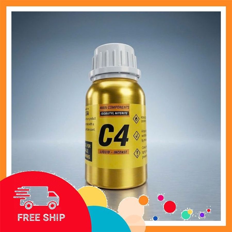 (Che Tên Khi Giao) Chai hít Popper khô 100ml Mẫu C4 Truyền Thống, Giúp Tăng Cường Khoái Cảm Cực Mạnh, Cho Nam Nữ, Phê Lâu Bảo Mật Tuyệt Đối