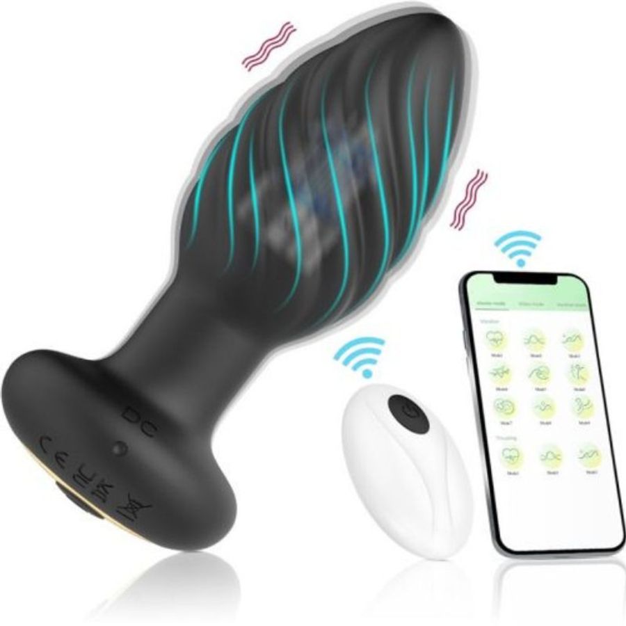 Phích cắm hậu môn có dây đeo điều khiển từ xa Easytoys