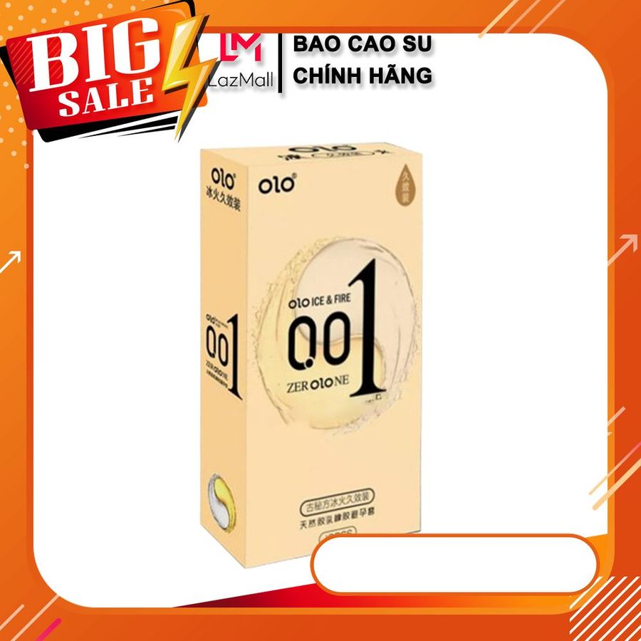 Bao Cao Su OLO 001 ICE FIRE ɡel Lửa Băng Nóng Lạnh Kéo Dài Thời Gian 10 BCS
